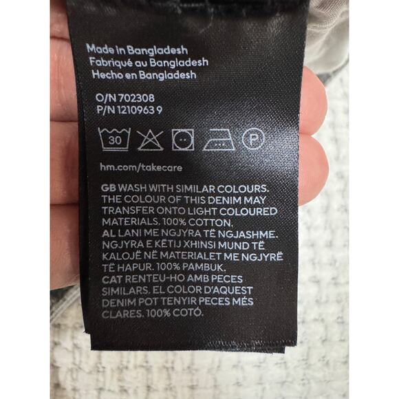 H&M Divided Women’s Jeans Gray Wide Leg - Picture 4 of 8